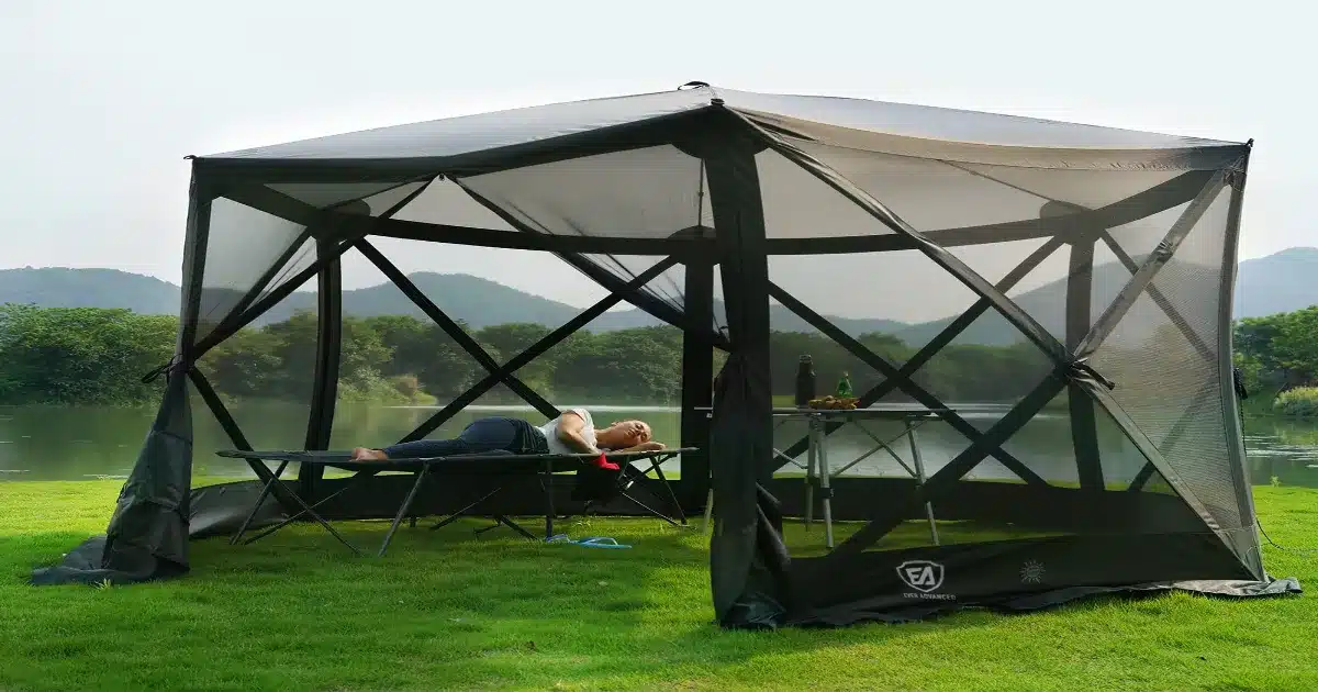best pop up screen tent with floor